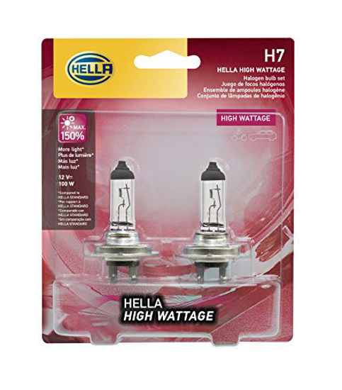 Picture of HELLA H7 100WTB High Wattage Bulbs, 12V, 2 Pack