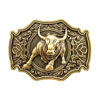 Picture of QUKE Bronze Long Horn Bull Rodeo Western Cowboy Belt Buckle For Men