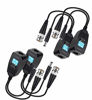 Picture of BeElion 2-Pair in Pack HD-CVI/TVI/AHD Passive Video Balun with Power Connector,BNC to UTP RJ45 CAT5 Data Transmitter