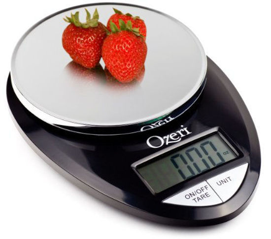 Picture of Ozeri Pro Digital Kitchen Food Scale, 1g to 12 lbs Capacity, in Stylish Black