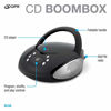 Picture of GPX, Inc. Portable Top-Loading CD Boombox with AM/FM Radio and 3.5mm Line In for MP3 Device - Black