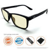 Picture of J+S Vision Blue Light Shield Computer Reading/Gaming Glasses - 0.0 Magnification - Anti Blue Light 100% UV Protection Low Color Distortion, Classic Black Frame - Essential Gaming Gear