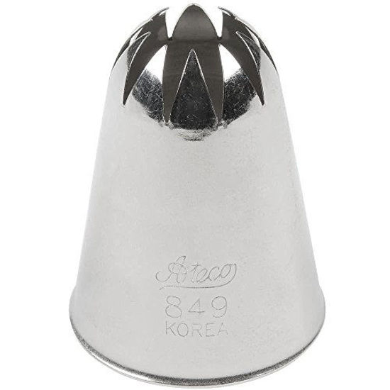 Picture of Ateco # 849 - Closed Star Pastry Tip .69'' Opening Diameter- Stainless Steel by Ateco