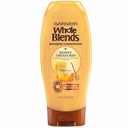 Picture of Garnier Whole Blends Repairing Conditioner Honey Treasures, Damaged Hair, 12.5 fl; oz.