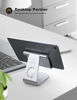 Picture of Tablet Stand Adjustable, Lamicall Tablet Stand : Desktop Stand Holder Dock Compatible with Tablet Such as iPad Pro 9.7, 10.5, 12.9 Air Mini 4 3 2, Kindle, Nexus, Tab, E-Reader (4-13") - Silver