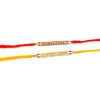 Picture of Set of Two Rakhi, 14 Stone Rakhi thread, Raksha bandhan Gift for your Brother Vary Color and Multi Design