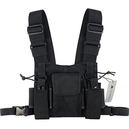 Picture of Lewong Universal Radio Chest Harness Bag Pocket Pack Holster  for Two Way Radio (Rescue Essentials)