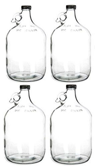 Picture of 4 Glass Water Bottle, Includes 38 mm Polyseal Cap, 1 gal Capacity (Pack of 4)