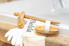 Picture of Premium Dry Brushing Body Brush Set- Natural Boar Bristle Body Brush , Exfoliating Face Brush & One Pair Bath & Shower Gloves. Free Bag & How To - Great Gift For A Glowing Skin & Healthy Body