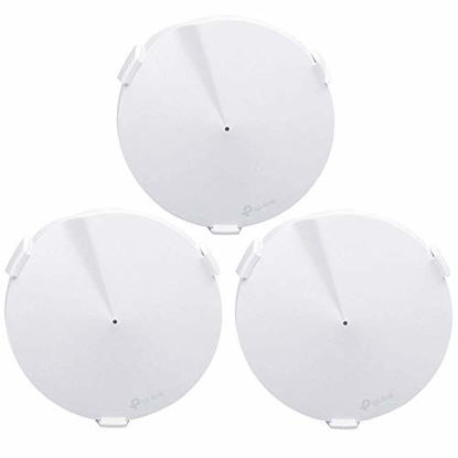 Picture of Wall Mount Holder for TP-Link Deco M5, TP-Link Deco P7 Whole Home Mesh WiFi System, Sturdy Wall Mount Bracket Ceiling for TP-Link Home WiFi by Koroao (3-Pack)