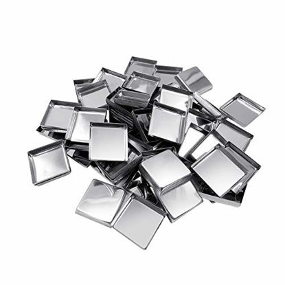 Picture of Allwon 56 Pack Empty Square Metal Pans for Eyeshadow Palette Magnetic Makeup Palette (26mm)