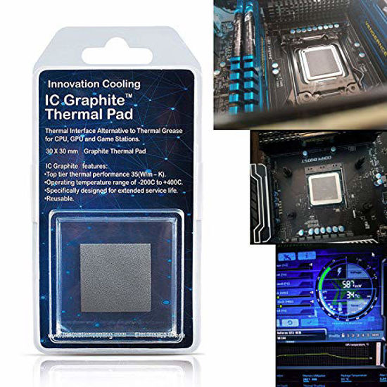 Picture of Innovation Cooling Graphite Thermal Pad - Alternative to Thermal Paste/Grease (30 X 30mm)