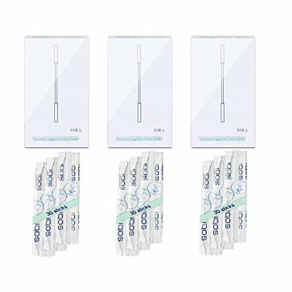 Picture of Tai Cleaning Stick for IQOS Electronic Cigarettes Cleaning Cotton Swab 30 PCs x 3 Boxes