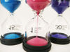 Picture of KSM UP Sand Timer 6 Colors Hourglass 1/3/5/10/15/30 Minutes Sandglass Timer Sand Clock for Kids Games Classroom Kitchen Home Office Decoration (Pack of 6)