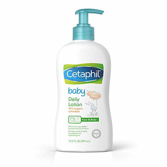 Picture of Cetaphil Baby Daily Lotion with Organic Calendula |Vitamin E | Sweet Almond & Sunflower Oils |13.5 Fl. Oz