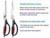 Picture of Kitchen Scissors - Heavy Duty Utility Come Apart Kitchen Shears for Chicken, Meat, Food, Vegetables - 9.25 Inch Long - Black and Red Handle