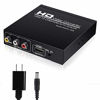 Picture of HDMI to RCA and HDMI Adapter Converter, NEWCARE HDMI to HDMI+3RCA CVBS AV Composite Video Audio Adapter/Splitter, with Power Adapter Support 1080P, PAL, NTSC, for HD TV, Older TV,Camera, Monitor, etc