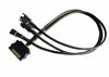 Picture of SATA to 3 Fan Splitter Adapter Cable 3 Way Sleeved Braided Y Splitter Computer case PC 3/4 pin Fan Extension Power Cable SATA to 3 Fan Converter 16 inches TeamProfitcom