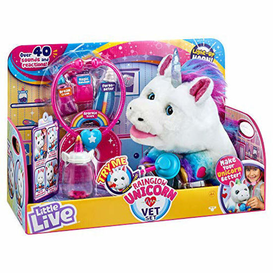 Picture of Little Live Pets Rainglow Unicorn Vet Set - Interactive Pet Unicorn, Multicolor