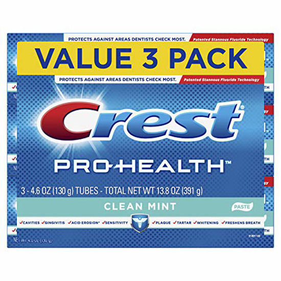 Picture of Crest Pro-Health Smooth Formula Toothpaste, Clean Mint, 4.6 oz, 3 Count