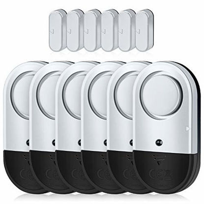 Picture of Door Window Alarm, Toeeson 120DB Door Alarms for Kids Safety, Window Pool Alarms for Home