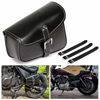 Picture of Motorcycle Tool Bag Saddlebags with PU Leather Metal Buckle Black Swing Arm Bag For Sportster XL 883 1200 Night Rod Special Honda shadow Yamaha