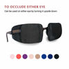 Picture of Astropic Silk Eye Patch for Adults Kids Glasses to Cover Either Eye (Pure Black)