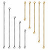 Picture of Necklace Extenders, 10Pcs Stainless Steel Gold Silver Necklace Bracelet Anklet Extension Chains with Lobster Clasps and Closures for Jewelry Making