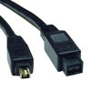 Picture of Tripp Lite FireWire 800 IEEE 1394b Hi-speed Cable (9pin/4pin) 6-ft.(F019-006) black