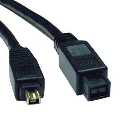 Picture of Tripp Lite FireWire 800 IEEE 1394b Hi-speed Cable (9pin/4pin) 6-ft.(F019-006) black