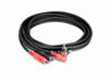 Picture of Hosa CRA-202DJ Dual RCA to Dual Right Angle RCA with Ground Wire Stereo Interconnect Cable, 2 Meters