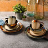 Picture of Gibson Casa Estebana 16-piece Dinnerware Set Service for 4, Beige and Brown - 70736.16RM