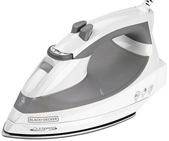 Picture of Black & Decker F976 Quickpress Iron with Smart Steam Technology, White/Silver