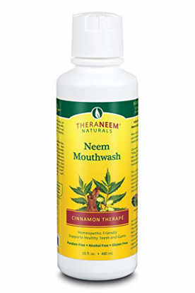 Picture of TheraNeem Neem Mouthwash, Cinnamon Therap | Freshens Breath, Supports Healthy Teeth & Gums | Vegan, Great Taste | 16oz
