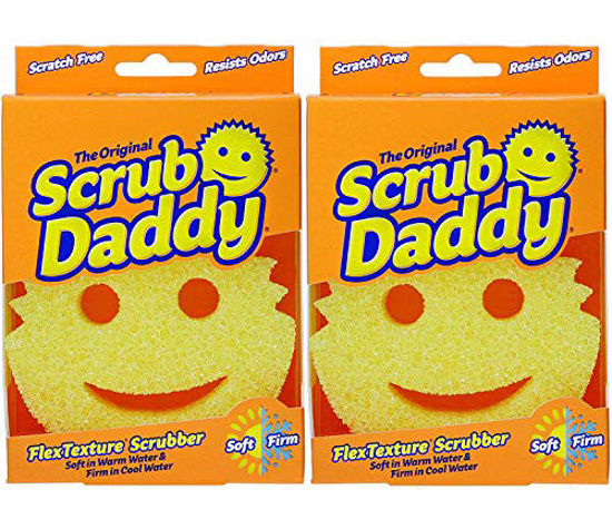 GetUSCart- The Original Scrub Daddy - FlexTexture Sponge, Soft in Warm  Water, Firm in Cold, Deep Cleaning, Dishwasher Safe, Multi-use, Scratch  Free, Odor Resistant, Functional, Ergonomic, 2ct