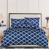 Picture of Utopia Bedding 3-Piece Duvet Cover Set - 1 Duvet Cover with 2 Pillow Shams - Comforter Cover with Zipper Closure -Soft Brushed Microfiber - Shrinkage and Fade Resistant - Easy Care (Queen, Quatrefoil Navy)