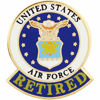 Picture of United States Air Force Logo Retired Pin Military Collectibles for Men Women