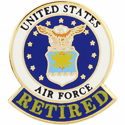 Picture of United States Air Force Logo Retired Pin Military Collectibles for Men Women