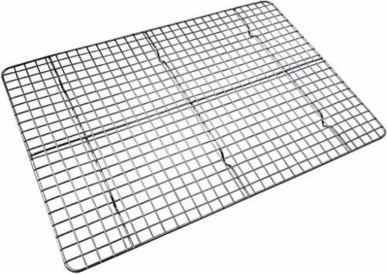 Picture of Checkered Chef Cooling Rack Baking Rack. Stainless Steel Oven and Dishwasher Safe. Fits Half Sheet Cookie Pan