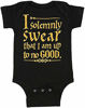 Picture of Harry Potter Unisex Baby Up To No Good One Piece Bodysuit - Black (6 Months)