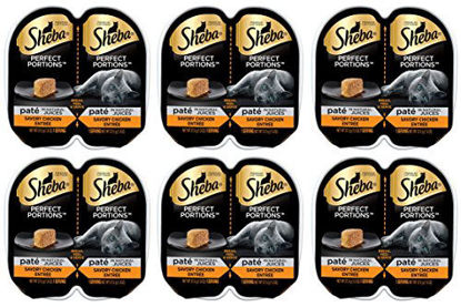 Picture of Sheba Perfect Portions Pate Savory Chicken Entree 2.6 Ounce Pack of 6