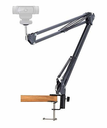 Picture of Logitech Webcam Mount,Webcam Clamp Mount Suspension Scissor Tripod Stand Holder for Logitech Webcam C922 C930e C930 C920 C615