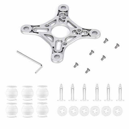 Picture of Heiyrc Gimbal Mounting Plate for DJI Phantom 3 Standard,Replacement Anti-Vibration Shock Absorbing Board Holder Rubber Damper Anti-drop Pin Accessory