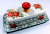 Picture of The Pioneer Woman Vintage Floral Butter Dish Stoneware