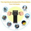 Picture of VUP Wristband Phone Holder, 360° Rotatable Forearm Armband for iPhone 12/12 Pro/12 Mini/SE 2020/11/11 Pro/Xs/XR/X/8/7/Plus, Fits All 4-6.5 Inch Smartphones, Great for Hiking Biking Running (Black)