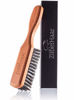 Picture of Beard Brush by ZilberHaar - Stiff Boar Bristles - Beard Grooming Brush for Men - Straightens and Promotes beard growth - Works with Beard Oil and Balm to Soften Beard - For beard kits - 6 inches long