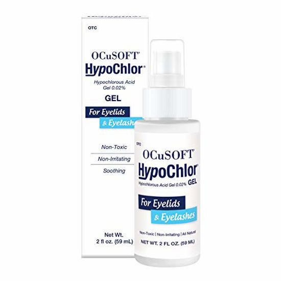 Picture of OCuSOFT Hypochlor Gel Formulation Hypochlorous Acid 0.02% 59 Milliters, for Irritated Eyelids Associated with Blepharitis, Dry Eyes, Meibomian Gland Dysfunction and Styes