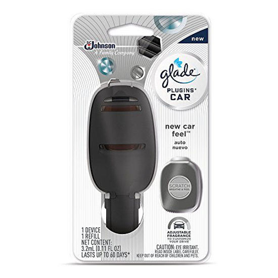 Picture of Glade PlugIns Car Air Freshener Starter Kit, New Car Feel, 0.11 fl oz