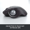 Picture of Logitech MX Ergo Wireless Trackball Mouse Adjustable Ergonomic Design, Control and Move Text/Images/Files Between 2 Windows and Apple Mac Computers (Bluetooth or USB), Rechargeable, Graphite - Black