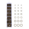 Picture of HooAMI 1450pcs Antique Bronze Open Jump Rings 3mm 4mm 5mm 6mm 7mm 8mm 10mm Box Set for DIY Jewelry Making Findings